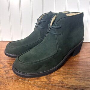 Kenneth Cole Reaction Boho Desert Chukka Boots Women’s 9 Green Lace Up Bohemian
